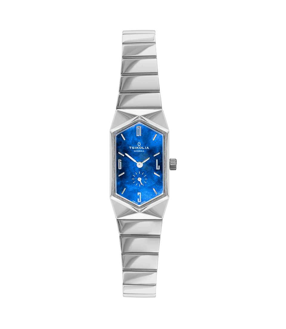 Kolkhi's (Blue MOP, Steel Bracelet)